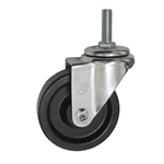 1/2 inch threaded stem swivel caster with 4 inch phenolic wheel