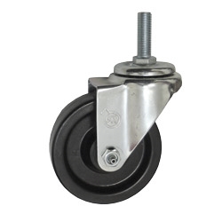 4" Threaded Stem Swivel Caster with Phenolic Wheel