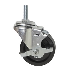 4" Swivel Caster with Phenolic Wheel and Brake