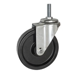 10mm threaded stem caster with 5 inch phenolic wheel