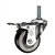 3" Metric Threaded Stem Swivel Caster with Phenolic Wheel and Total Lock Brake