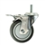 4" Metric Threaded Stem Swivel Caster with Thermoplastic Rubber Tread and Total Lock Brake