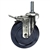 5" Total Lock Swivel Caster with 10mm threaded stem and soft rubber wheel