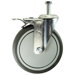 6" Swivel Caster with Thermoplastic Rubber Tread and Total Lock Brake