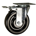 5" Swivel Caster with Phenolic Wheel and Total Lock Brake