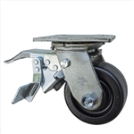 Swivel Caster with Total Lock Brake and Glass Filled Nylon Wheel