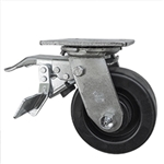 5 Inch Swivel Caster with Total Lock Brake and Glass Filled Nylon Wheel