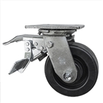 5 Inch Total Lock Swivel Caster with Phenolic Wheel and Ball Bearings