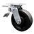 Service Caster Series #30 swivel caster with Total Lock brake and 6 inch glass filled nylon wheel.