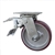 6 Inch Swivel Caster with Total Lock and Polyurethane Tread on Aluminum Core Wheel