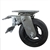 6 Inch Total Lock Swivel Caster with Rubber Tread Wheel