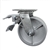 6 Inch Total Lock Swivel Caster with Semi Steel Wheel and Ball Bearings