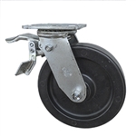 8 Inch Polyolefin Wheel Swivel Caster, Ball Bearings and Total Lock