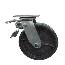 8 Inch Total Lock Swivel Caster with Polyurethane Tread Wheel