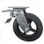 8 Inch Total Lock Swivel Caster with Moldon Rubber Tread Wheel