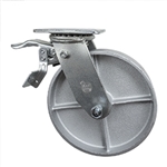 8 Inch Total Lock Swivel Caster with Semi Steel Wheel and Ball Bearings