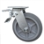 8" Swivel Caster with Total Lock and Thermoplastic Rubber Tread Wheel with Ball Bearings