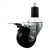 1-1/2 inch expanding adapter stem swivel casters with 3 inch soft rubber wheel and total lock brake