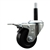 3/4 inch expanding adapter stem swivel casters with 3 inch soft rubber wheel and total lock brake