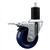 Service Caster #20 Series 1-3/4 inch expanding adapter stem swivel casters with a 3-1/2 inch solid blue polyurethane wheel and total lock.