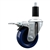 Service Caster #20 Series 1-3/8 inch expanding adapter stem swivel casters with a 3-1/2 inch solid blue polyurethane wheel and total lock.