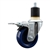 Service Caster #20 Series 1-7/8 inch expanding adapter stem swivel casters with a 3-1/2 inch solid blue polyurethane wheel and total lock.