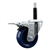 Service Caster #20 Series 3/4 inch expanding adapter stem swivel casters with a 3-1/2 inch solid blue polyurethane wheel and total lock.