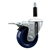 Service Caster #20 Series 7/8 inch expanding adapter stem swivel casters with a 3-1/2 inch solid blue polyurethane wheel and total lock.