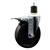 Service Caster #20 Series 1-7/8 inch expanding adapter stem swivel casters with a 5 inch polyolefin wheel and total lock.