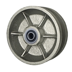 5" x 2" V Groove Wheel with Ball Bearings