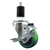 Service Caster 1-1/2 inch expanding stem 316 stainless steel swivel caster with a 3 inch green polyurethane wheel and a brake. Featuring stainless steel components, these casters are ideal for any equipment with round or square tube legs.