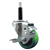 Service Caster 3/4 inch expanding stem 316 stainless steel swivel caster with a 3 inch green polyurethane wheel and a brake. Featuring stainless steel components, these casters are ideal for any equipment with round or square tube legs.