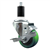 Service Caster 1-3/8 inch expanding stem 316 stainless steel swivel caster with a 3 inch green polyurethane wheel and a brake. Featuring stainless steel components, these casters are ideal for any equipment with round or square tube legs.