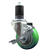 Service Caster 1-5/8 inch expanding stem 316 stainless steel swivel caster with a 3-1/2 inch green polyurethane wheel and a brake. Featuring stainless steel components, these casters are ideal for any equipment with round or square tube legs.