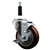 Service Caster swivel caster with a 4 inch Maroon polyurethane wheel. These casters are ideal for work tables, shop projects, and any equipment with round or square tube legs.