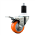 Service Caster 1-1/2 inch expanding stem 316 stainless steel swivel caster with a 3 inch orange polyurethane wheel and a total lock brake. Featuring stainless steel components, these casters are ideal for any equipment with round or square tube legs.