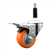 Service Caster 7/8 inch expanding stem 316 stainless steel swivel caster with a 3 inch orange polyurethane wheel and a total lock brake. Featuring stainless steel components, these casters are ideal for any equipment with round or square tube legs.