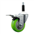 Service Caster 7/8 inch expanding stem 316 stainless steel swivel caster with a 3-1/2 inch green polyurethane wheel and a total lock brake. Featuring stainless steel components, these casters are ideal for any equipment with round or square tube legs.