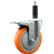 Service Caster 1 inch expanding stem 316 stainless steel swivel caster with a 5 inch orange polyurethane wheel and a total lock brake. Featuring stainless steel components, these casters are ideal for any equipment with round or square tube legs.