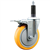 Service Caster 1 inch expanding stem 316 stainless steel swivel caster with a 5 inch yellow polyurethane wheel and a total lock brake. Featuring stainless steel components, these casters are ideal for any equipment with round or square tube legs.