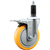 Service Caster 1-1/8 inch expanding stem 316 stainless steel swivel caster with a 5 inch yellow polyurethane wheel and a total lock brake. Featuring stainless steel components, these casters are ideal for any equipment with round or square tube legs.