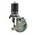 3" Expanding Stem Stainless Steel  Swivel Caster with Polyurethane Tread and Brake