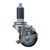 3.5" Expanding Stem Stainless Steel Swivel Caster with Black Polyurethane Tread and top lock brake