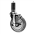 4" Expanding Stem Stainless Steel Swivel Caster with Polyurethane Tread and top lock brake