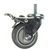 12mm Stainless Steel Threaded Stem Swivel Caster with a Polyurethane Tread Wheel and Total Lock