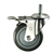 4" Stainless Steel Swivel Caster with Polyurethane Tread and Total Lock Brake