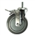 5" Stainless Steel Swivel Caster with Polyurethane Tread and Total Lock Brake