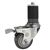 3-1/2" Expanding Stem Stainless Steel Swivel Caster with Polyurethane Tread and Total lock brake