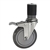 5" Expanding Stem Stainless Steel Swivel Caster with Polyurethane Tread and total lock brake