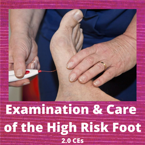 Examination and Care of the High Risk Foot - 2 CE Credits